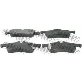 Колодки тормозные задние дисковые к-кт FEBEST 0301-FKR фото