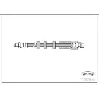 Шланг тормозной CORTECO 19025848 фото