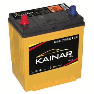 Аккумуляторная батарея KAINAR Asia 6СТ 42 VL АПЗ прям.тн.кл. 042K2601 186х129х220 Казахстан (JIS-44B фото