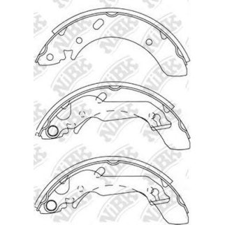 Колодки барабанные к-кт NiBK FN11158 фото