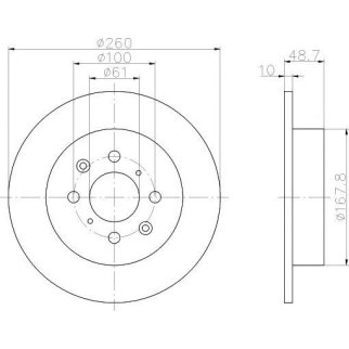 Диск тормозной задний TEXTAR 92125300 фото