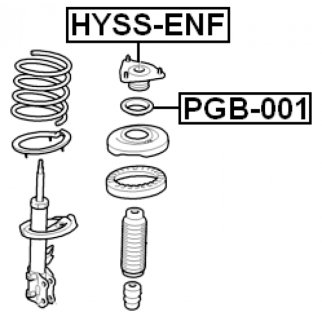 Опора переднего амортизатора FEBEST HYSS-ENF фото 2