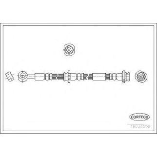 Шланг тормозной CORTECO 19033558 фото