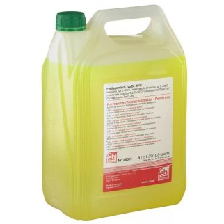 Антифриз FEBI Ready Mix Typ D готовый -30C зеленый 5 л 26581 фото