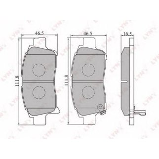 Колодки тормозные передние к-кт LYNXauto BD-7519 фото
