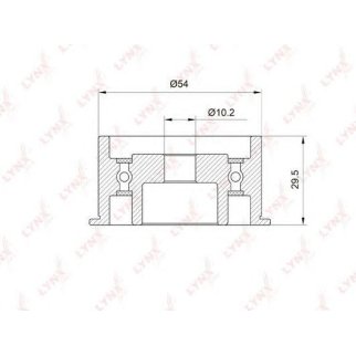Ролик дополнительный ремня ГРМ LYNXauto PB-3040 фото