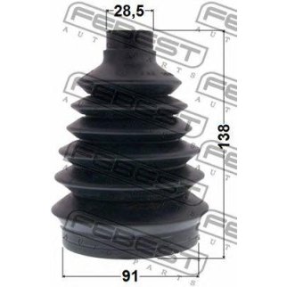 Пыльник шрус наружный комплект pvc 91x138x28.5 фото