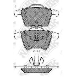 PN0358-NIBK_колодки дисковые задние! Volvo XC90 2.5iT/3.0i T6/2.4 D5 02> фото