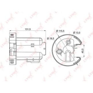 Фильтр топливный LYNXauto LF-959M фото