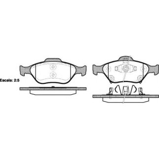 Колодки тормозные передние к-кт REMSA 0766.12 фото