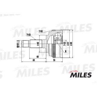 ШРУС HONDA ACCORD/PRELUDE 2.0/2.2 90-98 нар.(ABS) фото 3