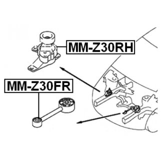 Опора двигателя FEBEST MM-Z30FR фото 2
