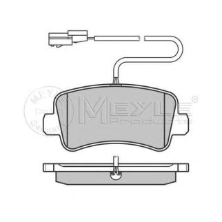 Колодки тормозные MEYLE _025 251 1218/W фото