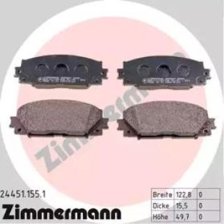 Колодки тормозные к-кт Zimmermann 24451.155.1 фото