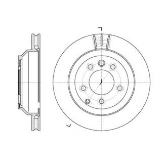 6971.10_диск тормозной задний! Porsche Cayenne, VW Touareg 3.2-5.0TDi 02> фото