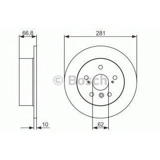 Диск тормозной BOSCH 0 986 479 C21 фото