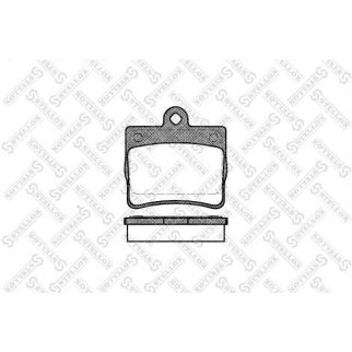 641 000B-SX_колодки дисковые з.! с антискрип. пластинами MB W202 1.8/2.0D/2.5D/TD 93-01 фото