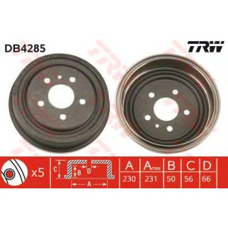 Барабан тормозной TRW DB4285 фото