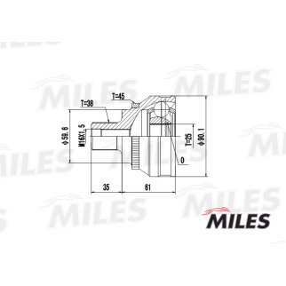 ШРУС AUDI 100 1.8-2.4D 82-94 нар. +ABS фото 3