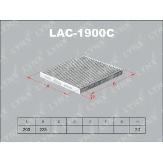 Фильтр салона LYNXauto LAC-1900C фото