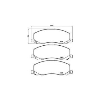 Колодки тормозные передние к-кт brembo P 59 058 фото