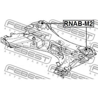 Сайлентблок подрамника FEBEST RNAB-M2 фото