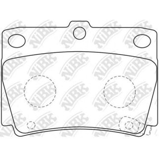 Колодки тормозные задние дисковые к-кт NiBK PN3391 фото