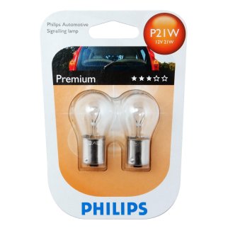 Лампа 12V P21W 21W PHILIPS 2 шт. блистер 12498B2 фото