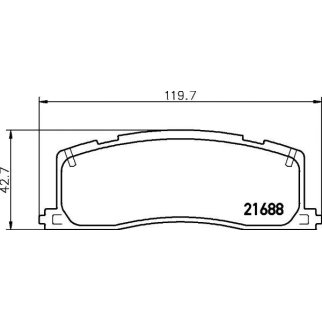 Колодки тормозные задние дисковые к-кт TEXTAR 2168801 фото