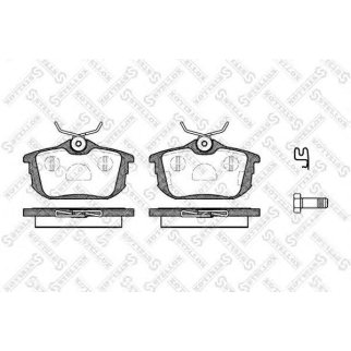 616 002B-SX_колодки дисковые задние!с антискр. пл. Mitsubishi Colt VI 1.3 04>, Volvo S40 all 95-04 фото
