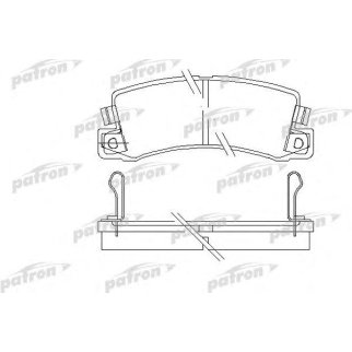 Колодки тормозные дисковые задн LEXUS ES 89-91, TOYOTA CAMRY 86-91, CAMRY Station Wagon 86-91, CAR фото