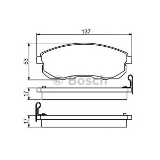 Колодки тормозные передние к-кт BOSCH 0 986 494 277 фото