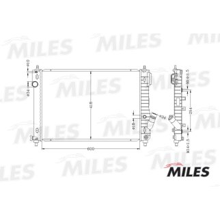 Радиатор основной MILES ACRB028 фото 3