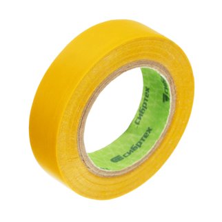 Изолента ПВХ, 15 мм х 10 м, желтая// Сибртех фото