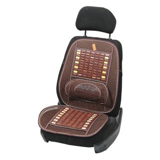 Накидка на перед. сиденье с деревян. вставками и поддержкой спины фото 1