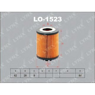 Фильтр масляный LYNXauto LO-1523 фото