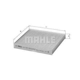 Фильтр салона MAHLE LA 531 фото 2