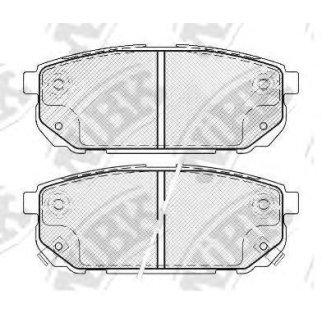 Колодки тормозные задние дисковые к-кт NiBK PN0798 фото