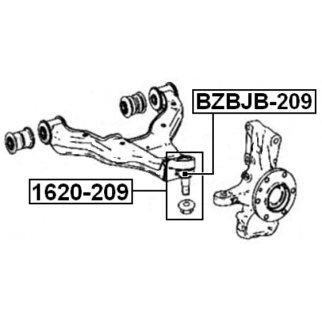 Пыльник шаровой опоры FEBEST BZBJB-209 фото 2