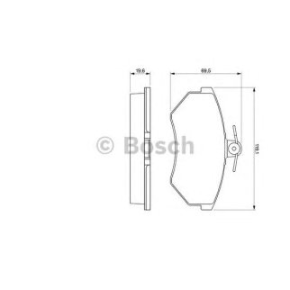 Колодки тормозные передние к-кт BOSCH 0 986 460 944 фото