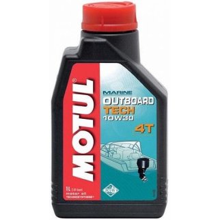 Масло моторное MOTUL Outboard Tech 4T полусинтетическое 10W-30 SJ/SG 1л. фото