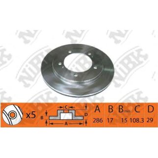 Торм.диск пер.вент. фото