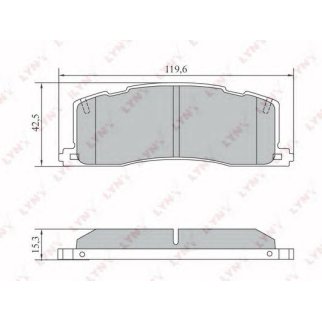 Колодки тормозные дисковые зад прав/лев LCV фото