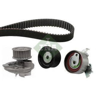 Насос водяной (помпа) + к-кт ремня ГРМ INA 530 0358 31 фото