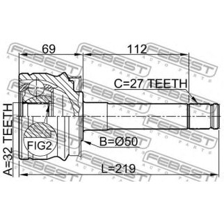 Шрус наружный 32x50x27 фото