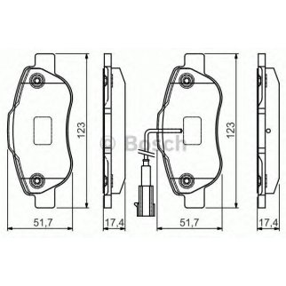 Колодки тормозные BOSCH _0 986 495 097 фото
