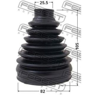 Пыльник ШРУСа FEBEST 0117-PZZE150 фото