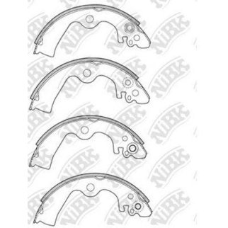 Колодки барабанные к-кт NiBK FN1204 фото