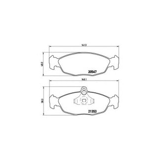 Колодки тормозные передние к-кт brembo P 59 011 фото