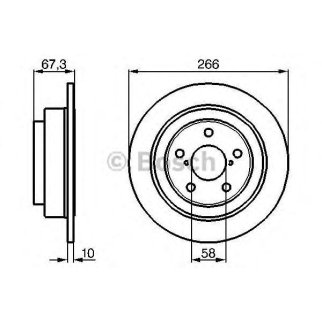 Диск тормозной BOSCH 0 986 478 799 фото